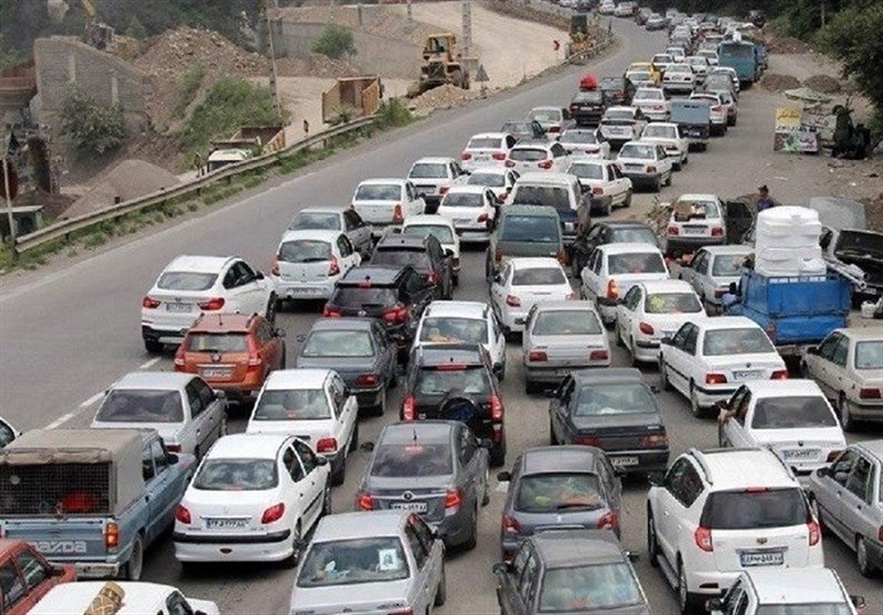 ‌ترافیک سنگین در محورهای هراز و کندوان‌