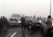تصادف زنجیره ای در جاده یاسوج_اصفهان