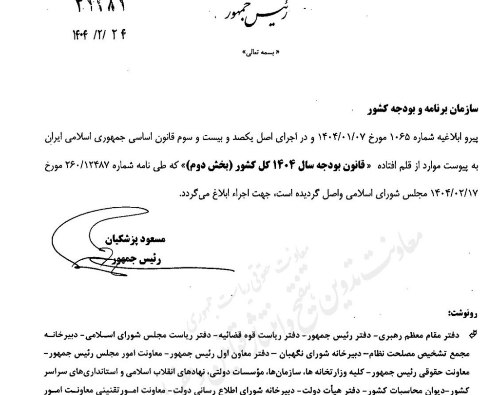 کمیسیون برنامه ریزی و بودجه و حسابهای مجلس ، سازمان بودجه و بودجه دولت ،
