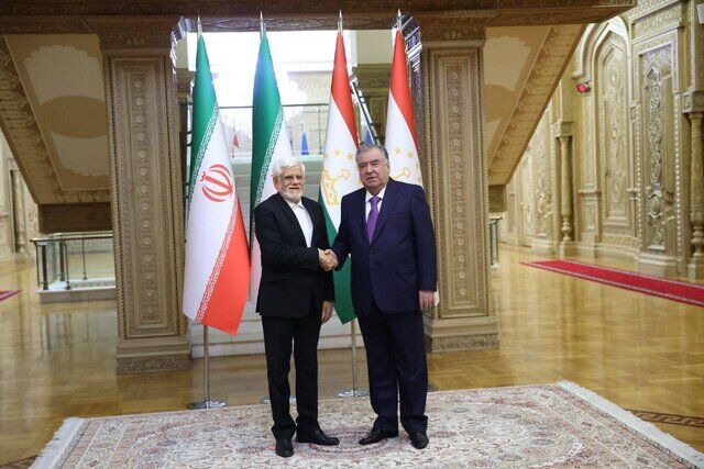 دیدار عارف و رئیس جمهور تاجیکستان