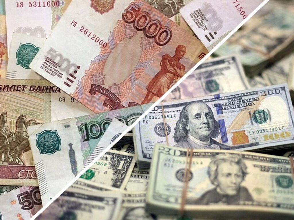 دلار در برابر روبل به پایین‌ترین سطح ۲ سال اخیر رسید