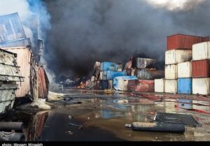 3 هزار کانتینر در بندر رجایی از بین رفت