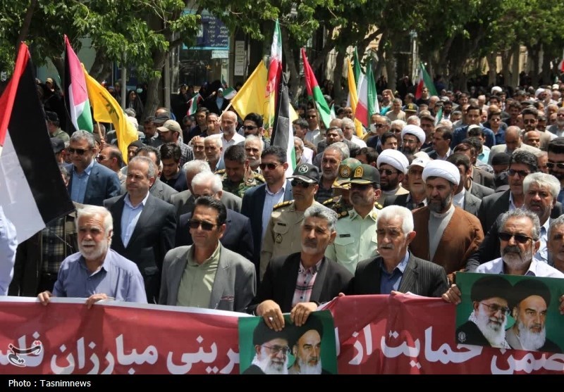 راهپیمایی مردم مازندران در محکومیت جنایات اسرائیل