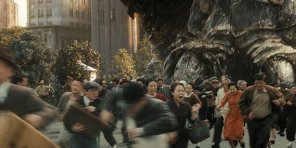 فاجعه‌ای عظیم در فیلم Godzilla X Kong: Supernova توسط تصاویر صحنه فیلم‌برداری فاش شد - گیمفا