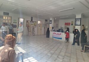 زارچ میزبان کاروان سلامت هلال احمر