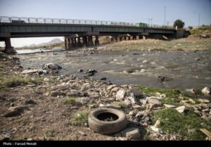 آلودگی رودخانه قره سو در کرمانشاه
