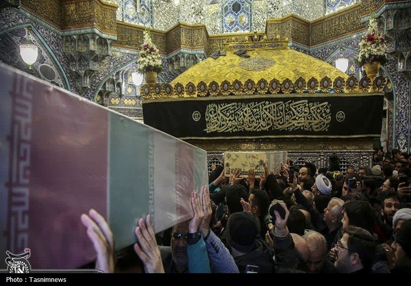 حرم حضرت معصومه(س) میزبان پیکر مطهر 8 شهید حملات اسرائیل