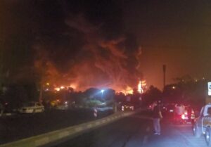 حمله اسرائیل به انبار نفت در منطقه شهران