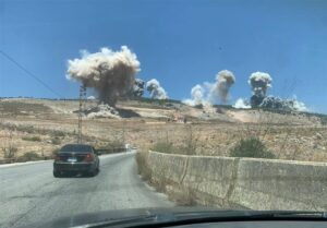 حمله شدید رژیم صهیونیستی به مناطقی در «النبطیه» لبنان