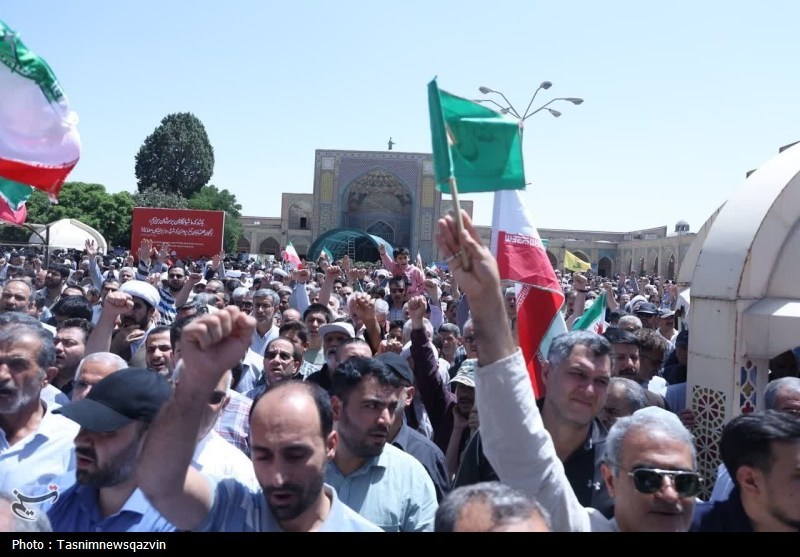 راهپیمایی خشم و نصر در قزوین
