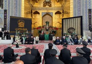 برگزاری آیین «اذن عزای سیدالشهدا» در حرم رضوی
