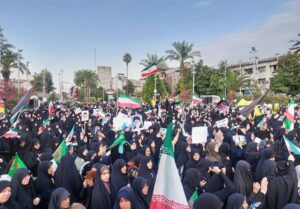 جامعه زینبی در رشت ؛ خانمهای میرزا قلب اسرائیل را هدف قرار دادند