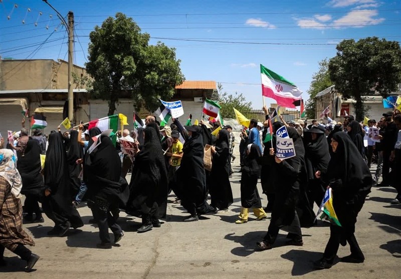 راهپیمایی کرمانشاهیان در "جمعه خشم و نصر"/ محکومیت جنایات اسرائیلی