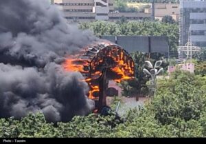 آتش‌سوزی در شهربازی تبریز به‌علت جوشکاری دستگاه بازی