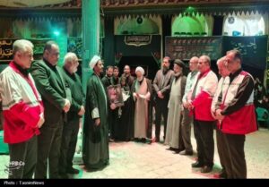 پاسداشت شهید امدادگر در شهر هسته‌ای نطنز