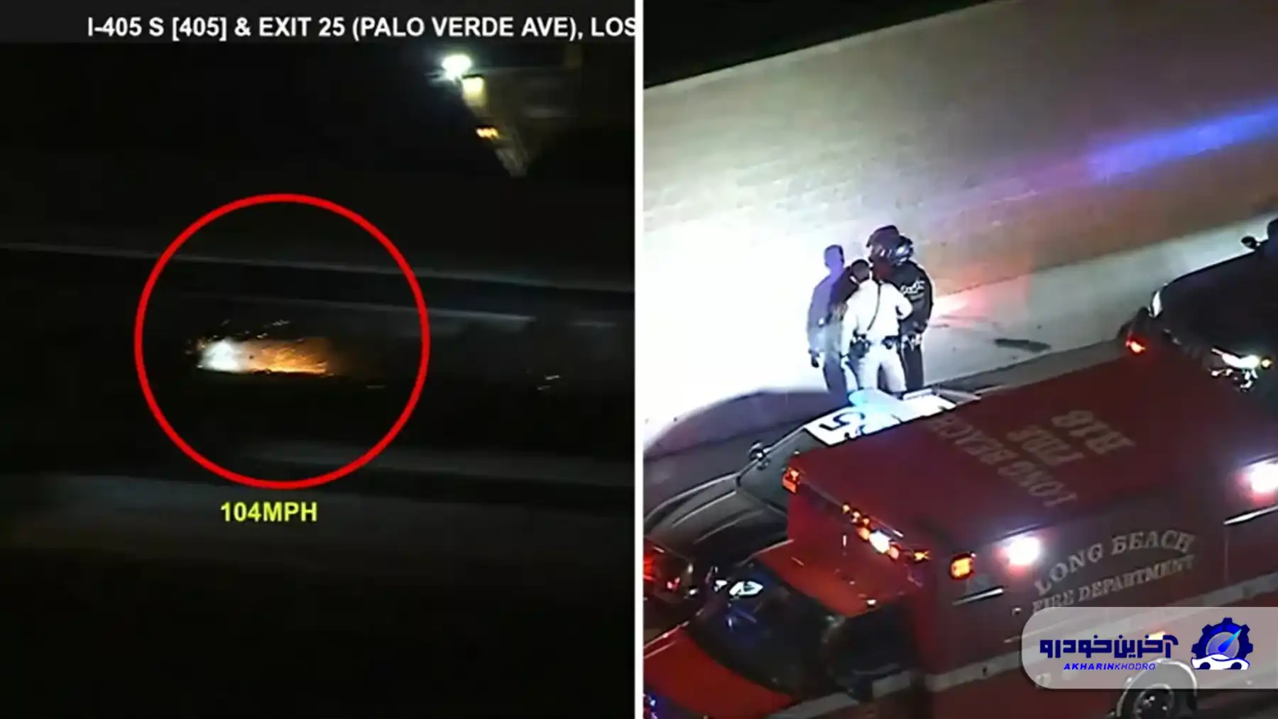 اهمیت استفاده از تجهیزات ایمنی ؛ نجات معجزه‌ آسازای موتورسوار از تصادف با سرعت ۲۱۰ کیلومتر