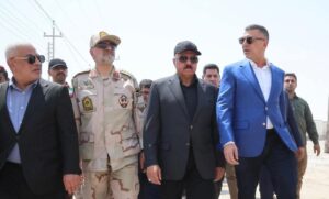حضور وزیر کشور عراق در مناطق مرزی با ایران