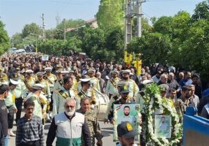 مراسم تشییع جنازه با شکوه شهید Jaafarnia در Golestan