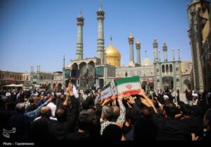 تشییع دو شهید حملات رژیم صهیونیستی در حرم حضرت معصومه(س)