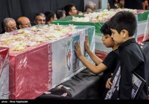 تشییع پیکر مطهر سه شهید در مشهد