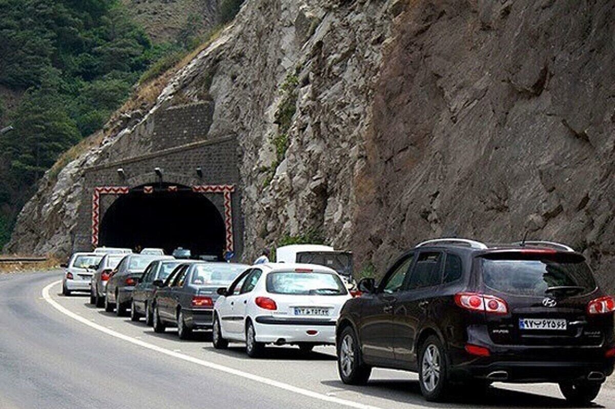 ترافیک سنگین در محور چالوس و آزادراه تهران- شمال