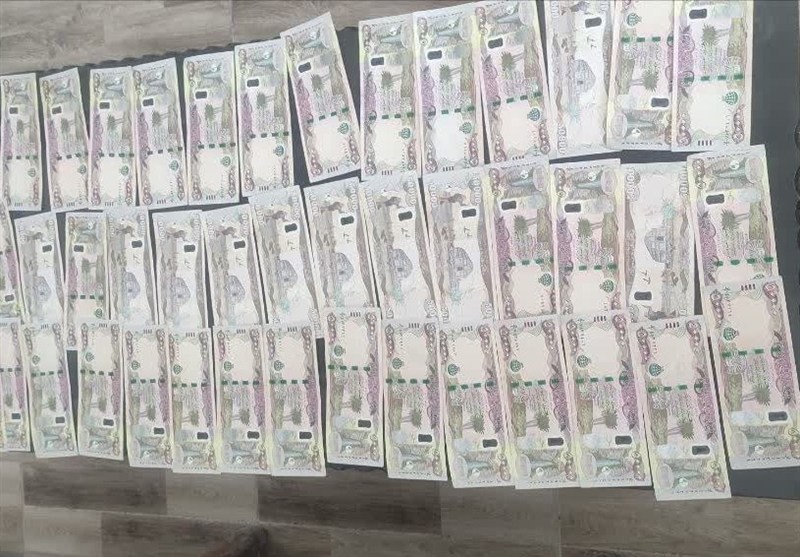 کشف 4800000 دینار عراقی تقلبی در باروق