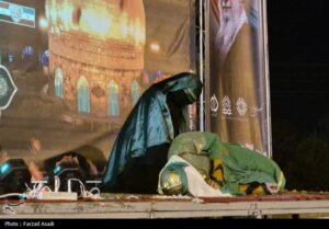 مراسم آیینی مذهبی در مسیر حسین(ع) در اراک