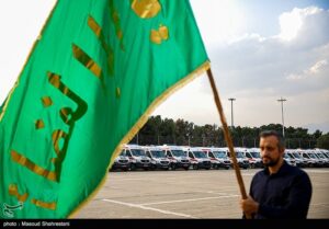 دل‌های دریایی در مسیر کربلا؛ بدرقه کاروان اربعین از جزیره قشم