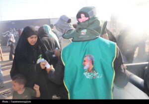 خدمات‌رسانی قرارگاه شهید حاجی‌زاده قزوین در مرز مهران