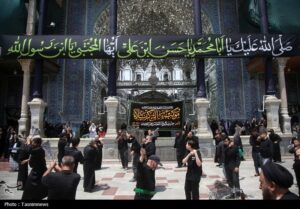 دستجات عزاداری سالروز شهادت امام حسن (ع) در حرم حضرت معصومه(س)