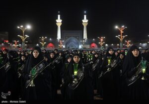 آیین خطبه خوانی شب شهادت امام رضا(ع) در حرم مطهر رضوی