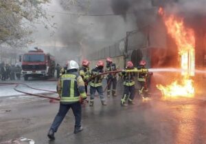 یک فوتی و 3 مصدوم در حادثه‌ آتش‌سوزی پایانه مرزی مهران