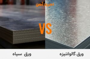 تفاوت ورق گالوانیزه با ورق سیاه و دلایل اختلاف قیمتی