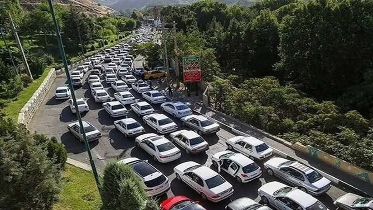 ترافیک ۱۵ کیلومتری در مسیر ورودی رشت از امام زاده هاشم
