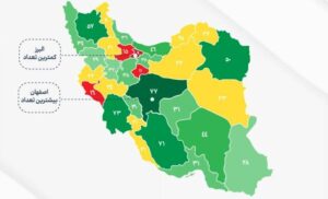 - نقشه شهرک‌ها و نواحی صنعتی ایران؛ کمترین در البرز و بیشترین در اصفهان