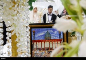 عقد ازدواج 20 زوج جوان در حرم مطهر شاهچراغ (ع)