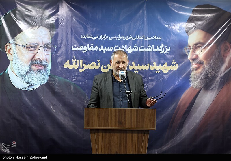 ایمان شمسایی در مراسم بزرگداشت شهادت سید مقاومت