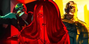 تصاویر جدیدی از دو شخصیت اسکارلت ویچ و نیمور در سریال Marvel Zombies منتشر شد