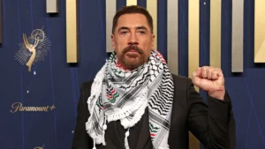 خاویر باردم در فرش قرمز مراسم امی ۲۰۲۵ از آزادی فلسطین گفت