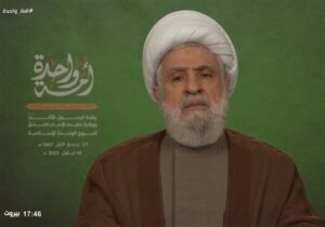 شیخ نعیم قاسم: حمایت ایران از فلسطین، از مهم‌ترین شاخص‌های وحدت اسلامی است