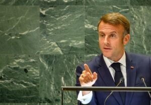 ماکرون در سازمان ملل متحد، فلسطین را به رسمیت شناخت