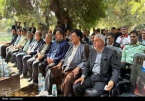 وزیر میراث فرهنگی از Cheshmeh Belqis Cheram+تصاویر بازدید کرد