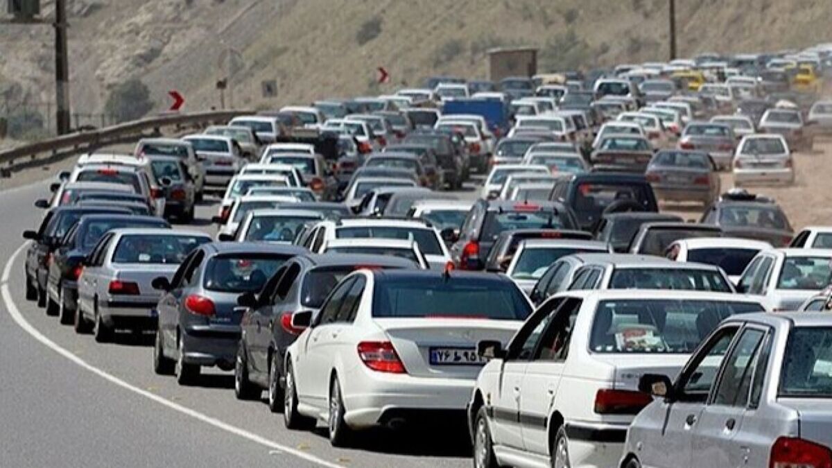 ترافیک در محور چالوس سنگین است