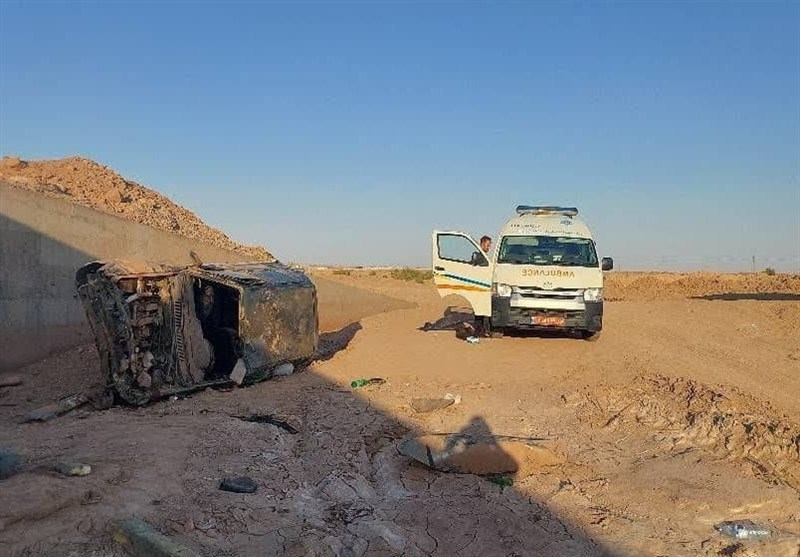 8 مصدوم در حادثه واژگونی خودرو در گنبدکاووس