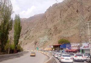 ترافیک سنگین در برخی مقاطع محور چالوس