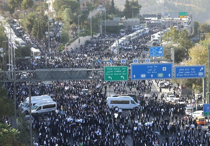 تظاهرات گسترده یهودی‌های ارتدوکس در قدس اشغالی