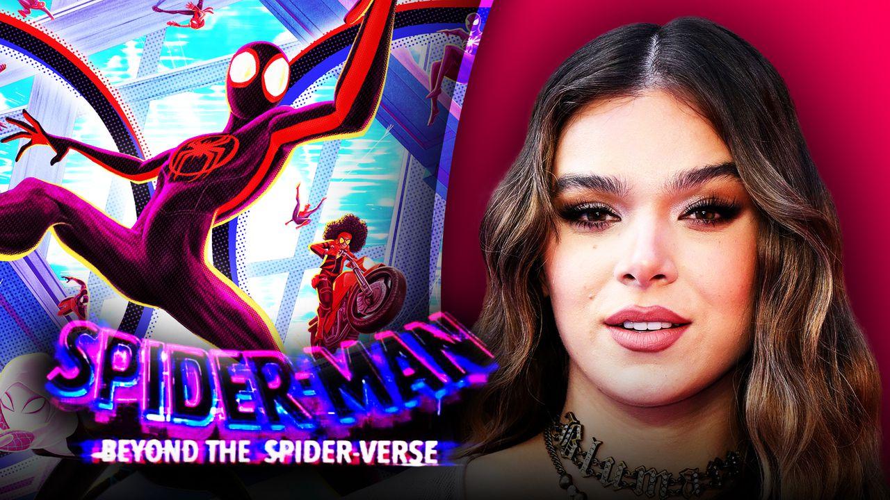 هیلی استاینفلد در حال ضبط صداپیشگی برای فیلم beyond the spider verse است