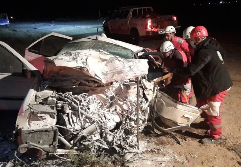 6 مصدوم بر اثر تصادف پراید و سمند در جنگل گلستان