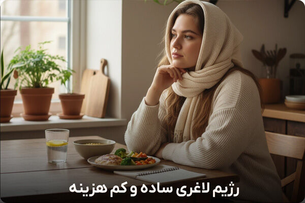 رژیم لاغری رایگان بدون هزینه + ۳ برنامه رژیم لاغری ساده و کم هزینه