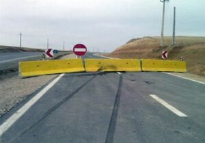 انسداد موقت محور کندوان جهت نصب گالری حفاظتی